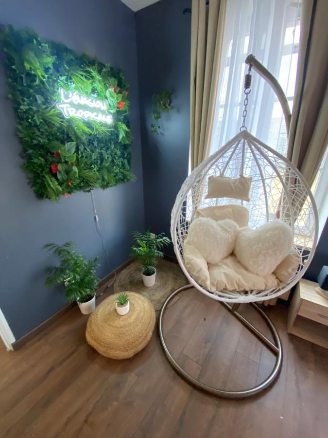 Evasion Tropicale - Studio Avec Spa, Cosy Et Renove Au Coeur De Soissons - 2 Pers Exterior photo
